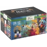 Akrüüli komplekt 24x59ml+12 pintslit Nassau