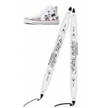 Tekstiilimarker Must Permanent kahepoolne (brush,fine) 1tk