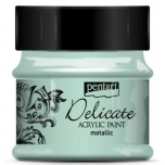 Akrüülvärv Greenish silver Delicate metallik Pentart 50ml 