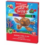 Plastiliin 8 värvi ArtBerry Aloe Vera, 144g + nuga