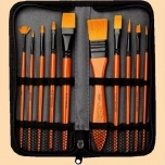 Pintslikomplekt pinalis 10tk Pruun