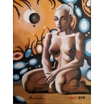 Red eye. Akrüülmaal lõuend alusraamil. 22,5*30cm