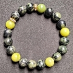 Rüoliit ja hiina roheline peridoot 10mm 20cm