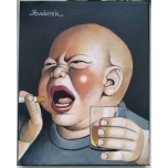 Suitsuga 4.Akrüülmaal lõuend alusraamil. 25*20cm