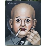 Suitsuga 3.Akrüülmaal lõuend alusraamil. 25*20cm