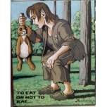 To eat or not to eat...Akrüülmaal lõuend alusraamil.