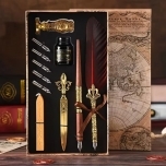 Kalligraafia komplekt Retro 26 osa Musta sulega