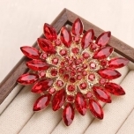 Pross Punane Barokk stiilis lill 7cm