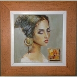 Väike naise portree.Jüri Ristna.30*30